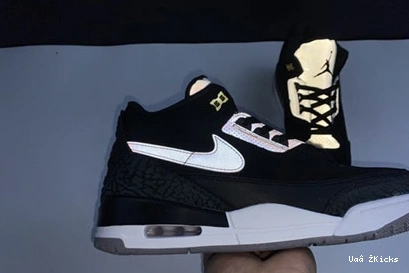 Jordan CK4348- 408 3 Retro Black Tinker Gold Cement 951 Reliable 1013